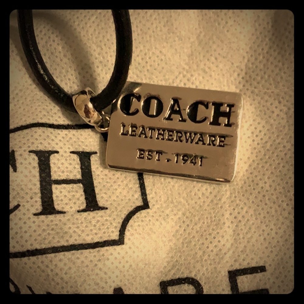 Coach Leatherware tag charm mint condition!